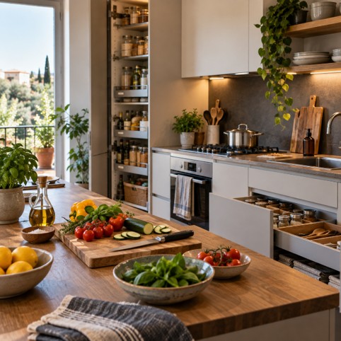 La cucina di chi cucina davvero: 5 dettagli per risparmiare tempo ogni giorno